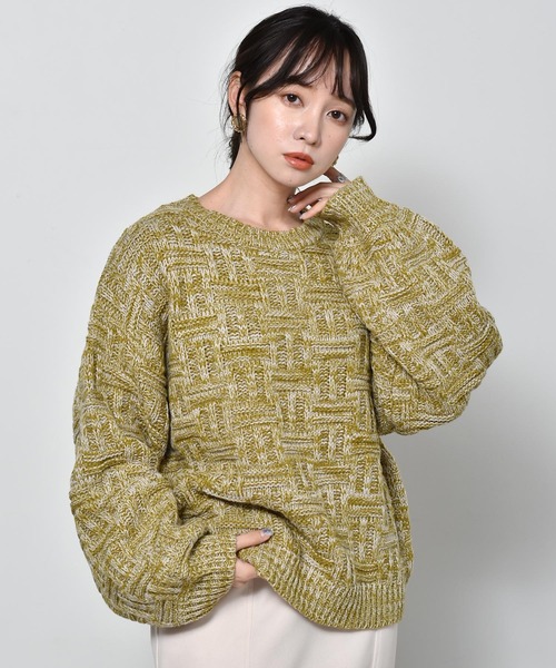柄編みメランジニット ニット セーター Retro Girl レトロガール のファッション通販 Zozotown