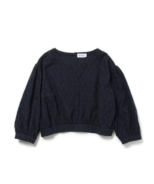 BEAMS BOY（ビームスボーイ）の「◎BEAMS BOY / カットワーク バックボタン 7分袖（シャツ/ブラウス・レディース・ホワイト/イエロー/ネイビー・ONE SIZE）」の11枚目の写真