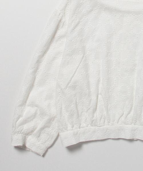 BEAMS BOY（ビームスボーイ）の「◎BEAMS BOY / カットワーク バックボタン 7分袖（シャツ/ブラウス・レディース・ホワイト/イエロー/ネイビー・ONE SIZE）」の13枚目の写真