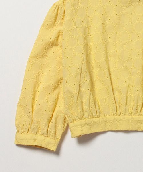 BEAMS BOY（ビームスボーイ）の「◎BEAMS BOY / カットワーク バックボタン 7分袖（シャツ/ブラウス・レディース・ホワイト/イエロー/ネイビー・ONE SIZE）」の15枚目の写真