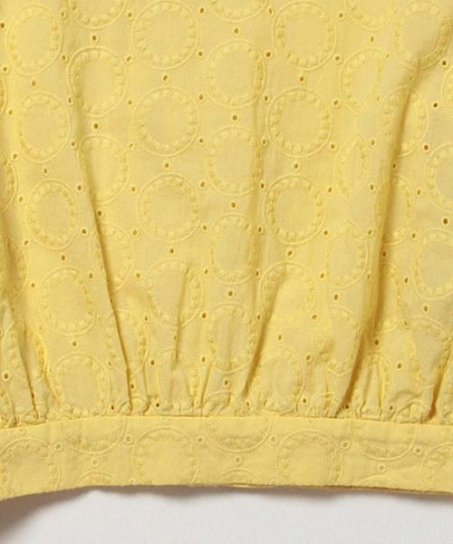 BEAMS BOY（ビームスボーイ）の「◎BEAMS BOY / カットワーク バックボタン 7分袖（シャツ/ブラウス・レディース・ホワイト/イエロー/ネイビー・ONE SIZE）」の16枚目の写真