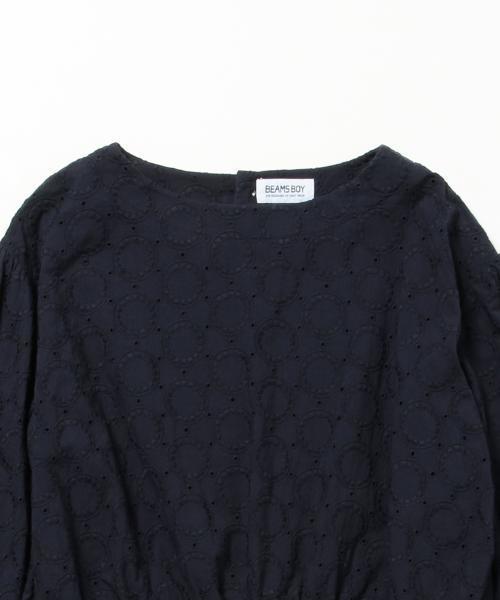 BEAMS BOY（ビームスボーイ）の「◎BEAMS BOY / カットワーク バックボタン 7分袖（シャツ/ブラウス・レディース・ホワイト/イエロー/ネイビー・ONE SIZE）」の18枚目の写真