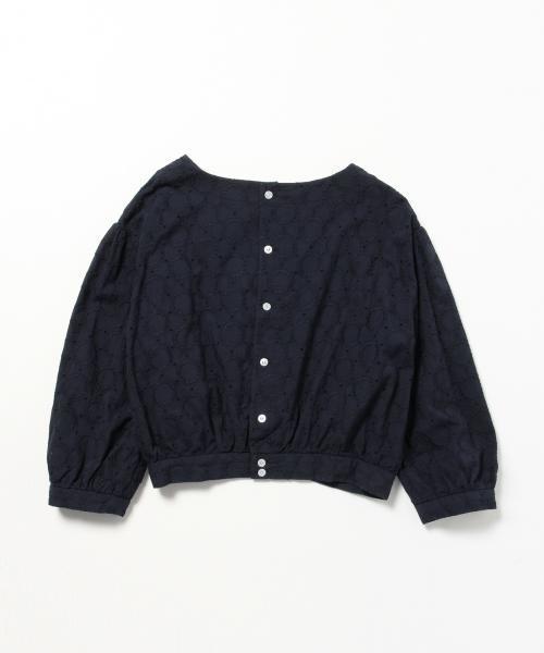 BEAMS BOY（ビームスボーイ）の「◎BEAMS BOY / カットワーク バックボタン 7分袖（シャツ/ブラウス・レディース・ホワイト/イエロー/ネイビー・ONE SIZE）」の14枚目の写真