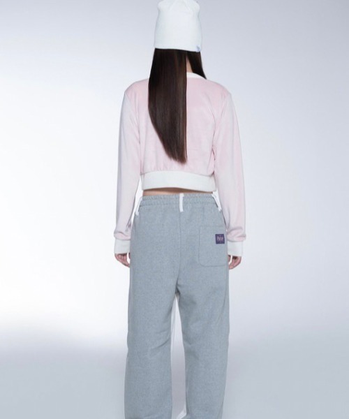 SETUPEXE（セットアップイーエックスイー）の「【SETUP‐EXE/セットアップエグゼ】Velvet crop Cardigan Set/ベルベット ベロアカーディガン　クロップドカーディガン カーディガンセット（カーディガン/ボレロ・レディース・ミント/ベビーピンク・ONE SIZE）」の5枚目の写真