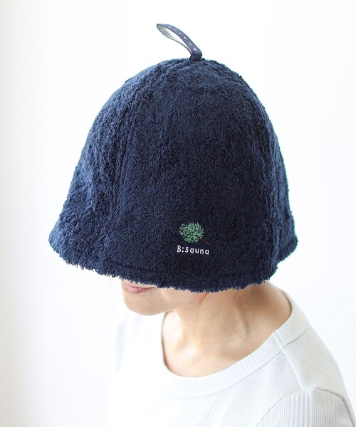 B:MING by BEAMS（ビーミングバイビームス）の「kontex × B:MING by BEAMS / 別注 サウナハット（ハット・メンズ・ネイビー/グレー/モスグリーン/イエロー/ロイヤルブルー/ブラウン・FREE）」の4枚目の写真