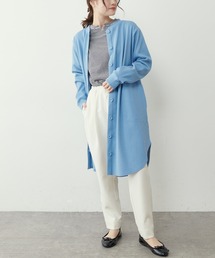 PUAL CE CIN | 【Du noir】リブロングカーディガン(カーディガン/ボレロ)