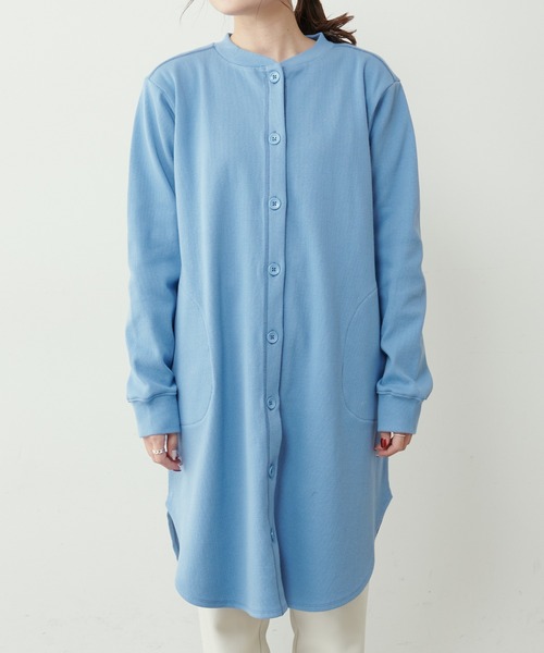 PUAL CE CIN（ピュアルセシン）の「【Du noir】リブロングカーディガン（カーディガン/ボレロ・レディース・ホワイト/ブラック/グレー/サックスブルー・FREE）」の16枚目の写真