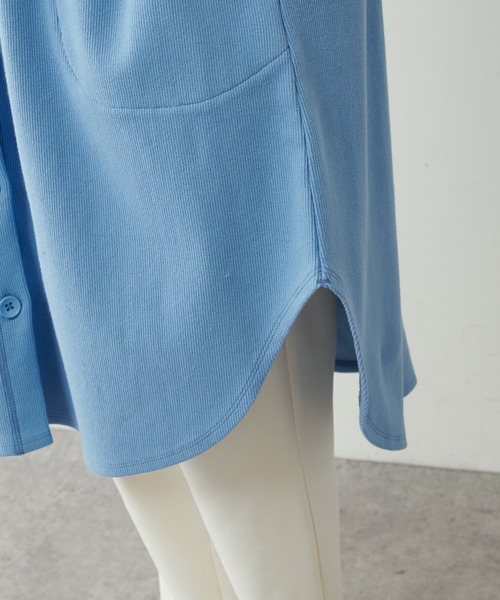 PUAL CE CIN（ピュアルセシン）の「【Du noir】リブロングカーディガン（カーディガン/ボレロ・レディース・ホワイト/ブラック/グレー/サックスブルー・FREE）」の22枚目の写真