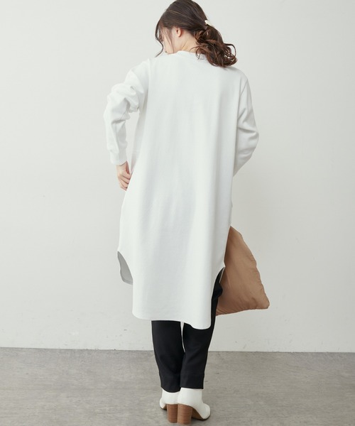 PUAL CE CIN（ピュアルセシン）の「【Du noir】リブロングカーディガン（カーディガン/ボレロ・レディース・ホワイト/ブラック/グレー/サックスブルー・FREE）」の7枚目の写真