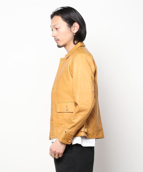 A VONTADE(アボンタージ)の「【A VONTADE】ア ボンタージ/Leather Sports Jacket(ライダースジャケット・メンズ・キャメル・MEDIUM/SMALL)」の2枚目の写真