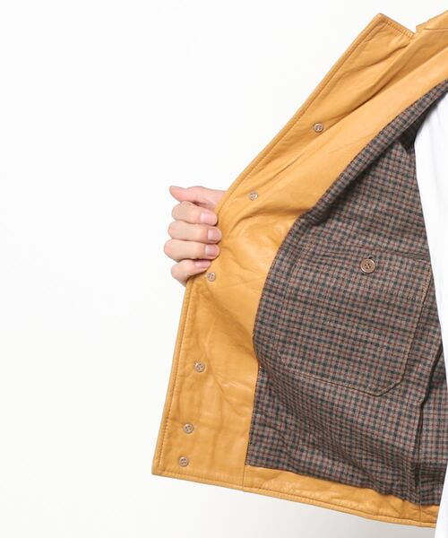 A VONTADE(アボンタージ)の「【A VONTADE】ア ボンタージ/Leather Sports Jacket(ライダースジャケット・メンズ・キャメル・MEDIUM/SMALL)」の4枚目の写真