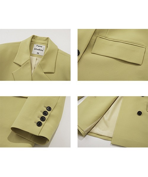 Fano studios ファノストゥディオズ クリーム色ファー風ジャケット Fano Studios】Horn buckle fur duffle coat FD20W237