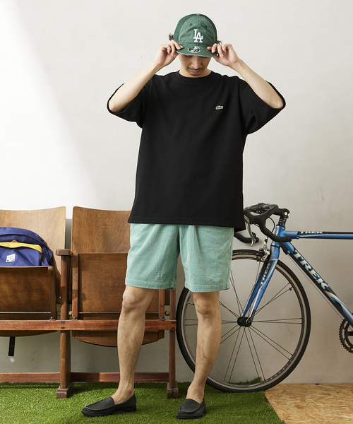 LACOSTE（ラコステ）の「【LACOSTE / ラコステ】別注 WAFFLE Tシャツ（Tシャツ/カットソー・メンズ・ホワイト/ブラック/ベージュ/グリーン・4/3/5）」の3枚目の写真