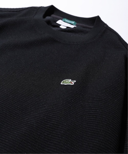 LACOSTE（ラコステ）の「【LACOSTE / ラコステ】別注 WAFFLE Tシャツ（Tシャツ/カットソー・メンズ・ホワイト/ブラック/ベージュ/グリーン・4/3/5）」の11枚目の写真