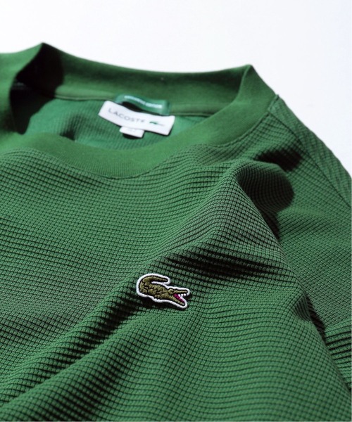 LACOSTE（ラコステ）の「【LACOSTE / ラコステ】別注 WAFFLE Tシャツ（Tシャツ/カットソー・メンズ・ホワイト/ブラック/ベージュ/グリーン・4/3/5）」の12枚目の写真