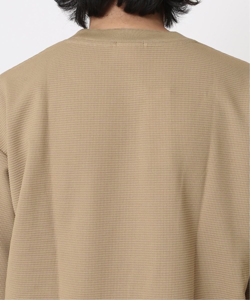 LACOSTE（ラコステ）の「【LACOSTE / ラコステ】別注 WAFFLE Tシャツ（Tシャツ/カットソー・メンズ・ホワイト/ブラック/ベージュ/グリーン・4/3/5）」の16枚目の写真