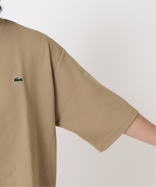 LACOSTE（ラコステ）の「【LACOSTE / ラコステ】別注 WAFFLE Tシャツ（Tシャツ/カットソー・メンズ・ホワイト/ブラック/ベージュ/グリーン・4/3/5）」の18枚目の写真