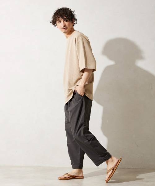 LACOSTE（ラコステ）の「【LACOSTE / ラコステ】別注 WAFFLE Tシャツ（Tシャツ/カットソー・メンズ・ホワイト/ブラック/ベージュ/グリーン・4/3/5）」の5枚目の写真