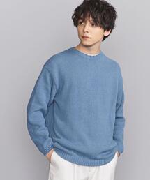 BEAUTY&YOUTH UNITED ARROWS | BY リサイクルコットン ローゲージ クルーネック ニット -ウォッシャブル-(ニット/セーター)