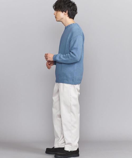 BEAUTY&YOUTH UNITED ARROWS(ビューティーアンドユースユナイテッドアローズ)の「BY リサイクルコットン ローゲージ クルーネック ニット -ウォッシャブル-(ニット/セーター・メンズ・イエロー/ナチュラル/コバルトブルー・S/M/L/XL)」の10枚目の写真
