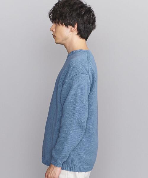 BEAUTY&YOUTH UNITED ARROWS(ビューティーアンドユースユナイテッドアローズ)の「BY リサイクルコットン ローゲージ クルーネック ニット -ウォッシャブル-(ニット/セーター・メンズ・イエロー/ナチュラル/コバルトブルー・S/M/L/XL)」の12枚目の写真