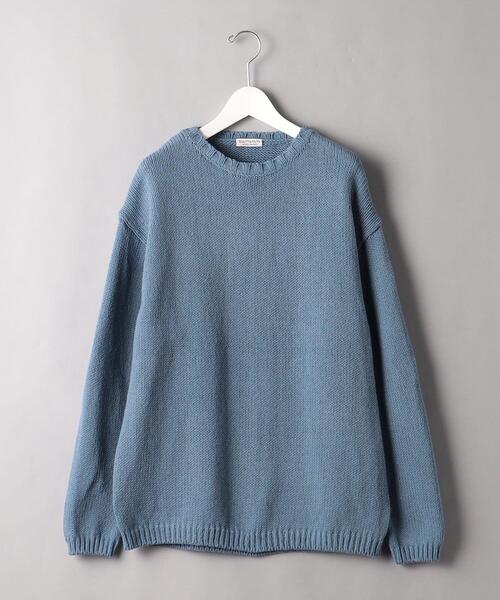 BEAUTY&YOUTH UNITED ARROWS(ビューティーアンドユースユナイテッドアローズ)の「BY リサイクルコットン ローゲージ クルーネック ニット -ウォッシャブル-(ニット/セーター・メンズ・イエロー/ナチュラル/コバルトブルー・S/M/L/XL)」の18枚目の写真