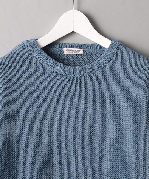 BEAUTY&YOUTH UNITED ARROWS(ビューティーアンドユースユナイテッドアローズ)の「BY リサイクルコットン ローゲージ クルーネック ニット -ウォッシャブル-(ニット/セーター・メンズ・イエロー/ナチュラル/コバルトブルー・S/M/L/XL)」の16枚目の写真