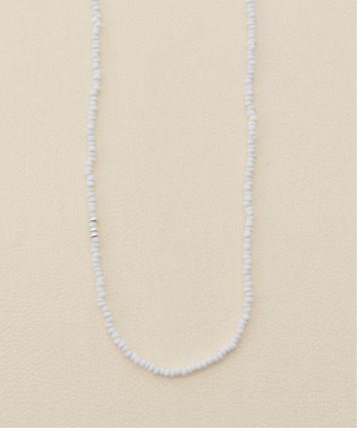 IENA(イエナ)の「【Dough./ドウ】ビーズネックレス(ネックレス・レディース・ホワイト/アイボリー/ブルー・FREE)」の1枚目の写真