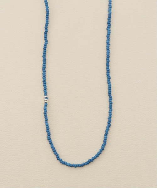 IENA(イエナ)の「【Dough./ドウ】ビーズネックレス(ネックレス・レディース・ホワイト/アイボリー/ブルー・FREE)」の3枚目の写真