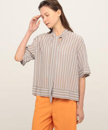 BALLSEY | ダブルストライプ ボウタイブラウス(シャツ/ブラウス)