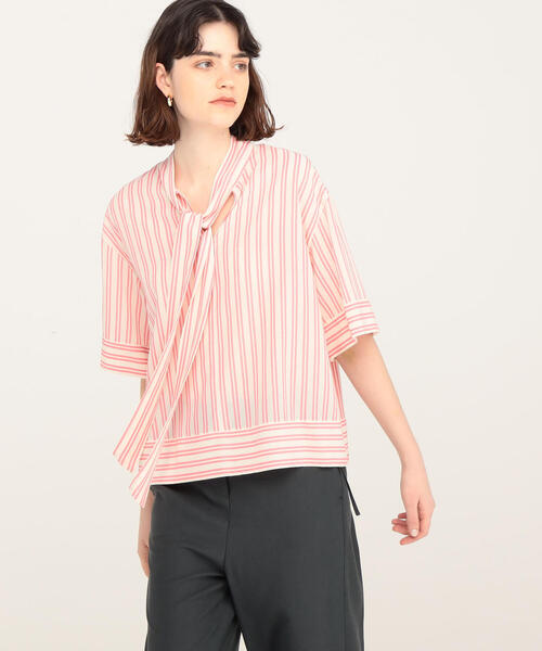 BALLSEY（ボールジィ）の「ダブルストライプ ボウタイブラウス（シャツ/ブラウス・レディース・ピンク系その他/ブルー系その他2・36）」の14枚目の写真