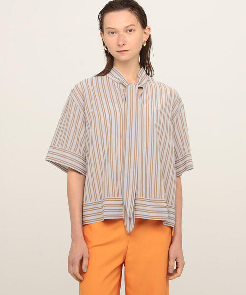 BALLSEY（ボールジィ）の「ダブルストライプ ボウタイブラウス（シャツ/ブラウス・レディース・ピンク系その他/ブルー系その他2・36）」の12枚目の写真