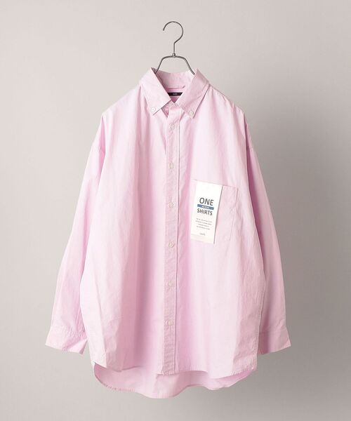 SHIPS（シップス）の「*SHIPS: ワンサイズフィット ビッグシルエット ボタンダウン シャツ（シャツ/ブラウス・メンズ・ブルー/グリーン/ダークグレー/ホワイト/ベージュ/ピンク・ONE SIZE）」の21枚目の写真