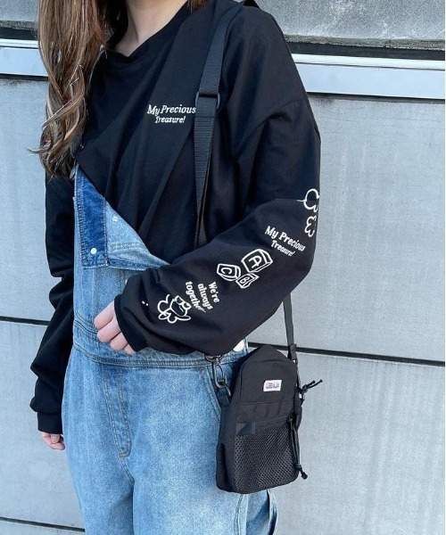 PairPair（ペアペア）の「袖プリントロンT(ユニセックス)（Tシャツ/カットソー・レディース・ブラック/オフホワイト・FREE）」の19枚目の写真