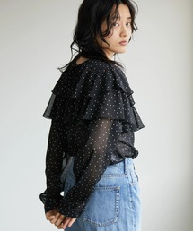 AMERICAN HOLIC | シフォン楊柳フリルブラウス(シャツ/ブラウス)
