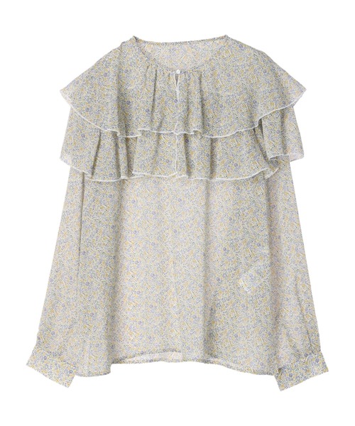 AMERICAN HOLIC（アメリカンホリック）の「シフォン楊柳フリルブラウス（シャツ/ブラウス・レディース・ブルー系その他/ドット/その他14・M/L）」の22枚目の写真