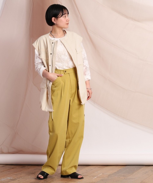 cepo（セポ）の「Ｍ６５アーミーベスト（ベスト・レディース・オフホワイト/オリーブ・M）」の9枚目の写真