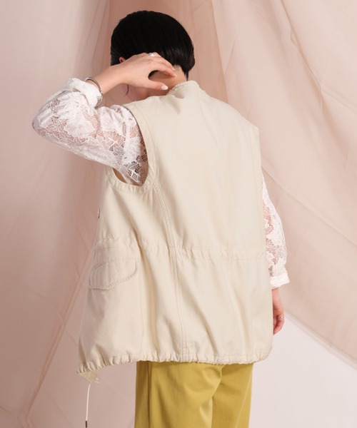 cepo（セポ）の「Ｍ６５アーミーベスト（ベスト・レディース・オフホワイト/オリーブ・M）」の7枚目の写真