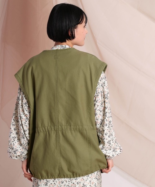 cepo（セポ）の「Ｍ６５アーミーベスト（ベスト・レディース・オフホワイト/オリーブ・M）」の12枚目の写真