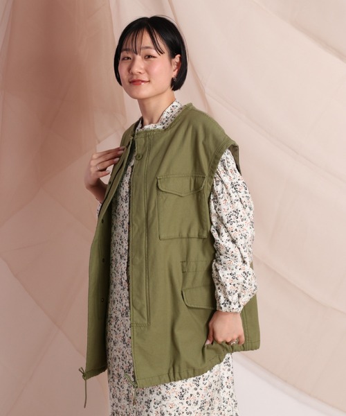 cepo（セポ）の「Ｍ６５アーミーベスト（ベスト・レディース・オフホワイト/オリーブ・M）」の3枚目の写真