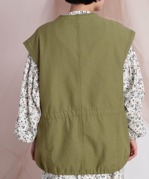 cepo（セポ）の「Ｍ６５アーミーベスト（ベスト・レディース・オフホワイト/オリーブ・M）」の13枚目の写真