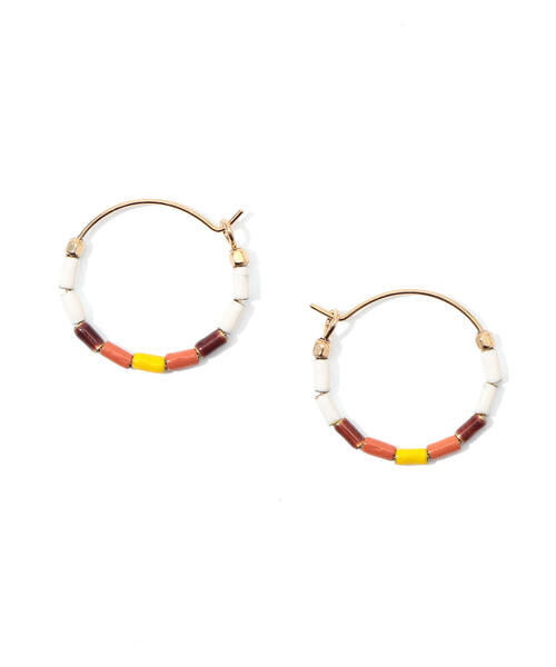 ISABEL MARANT(イザベルマラン)の「ISABEL MARANT ビーズフープピアス(ピアス(両耳用)・レディース・ブルー/ベージュ・FREE)」の2枚目の写真
