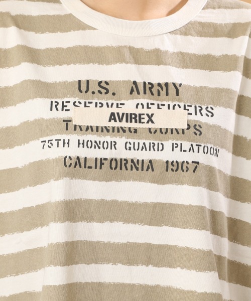 AVIREX（アヴィレックス）の「FADE WASH PRINT T-SHIRT/ フェイドウォッシュプリントティーシャツ（Tシャツ/カットソー・レディース・ブラック/ピンク/オフホワイト・FREE）」の15枚目の写真
