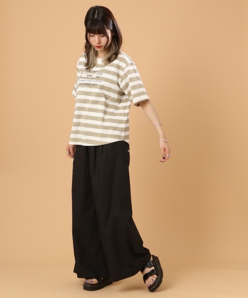 AVIREX（アヴィレックス）の「FADE WASH PRINT T-SHIRT/ フェイドウォッシュプリントティーシャツ（Tシャツ/カットソー・レディース・ブラック/ピンク/オフホワイト・FREE）」の16枚目の写真