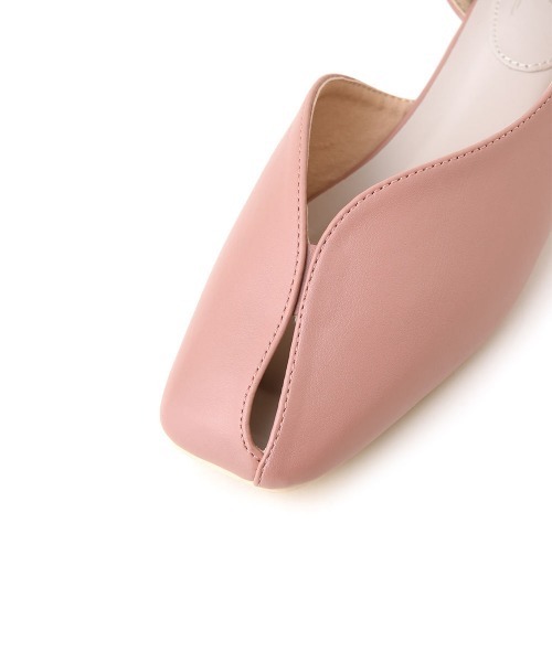 marjour（マージュール）の「SLIT TOE PUMPUS（パンプス・レディース・ブラック/ピンクベージュ・S/M/L/LL）」の11枚目の写真