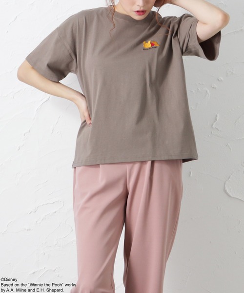 Disney ワンポイント刺繍半袖tシャツ Tシャツ カットソー Disney ディズニー のファッション通販 Zozotown