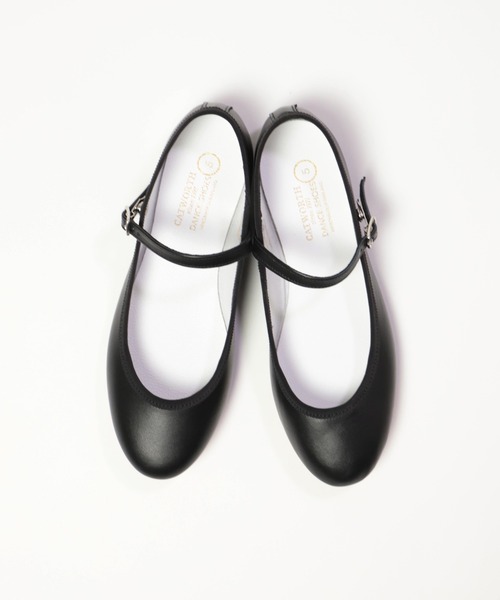 CATWORTH（カットワース）の「[ CATWORTH ] ストラップ　オペラパンプス（バレエシューズ・レディース・ブラック・6/5/4）」の3枚目の写真