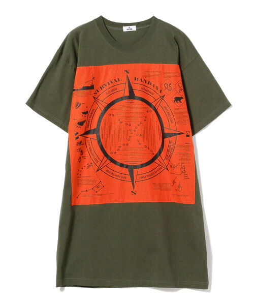 BEAMS BOY（ビームスボーイ）の「CHED × BEAMS BOY / 別注 バンダナ ワンピース（ワンピース・レディース・ホワイト/ネイビー/オリーブ・ONE SIZE）」の17枚目の写真