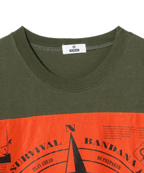 BEAMS BOY（ビームスボーイ）の「CHED × BEAMS BOY / 別注 バンダナ ワンピース（ワンピース・レディース・ホワイト/ネイビー/オリーブ・ONE SIZE）」の18枚目の写真
