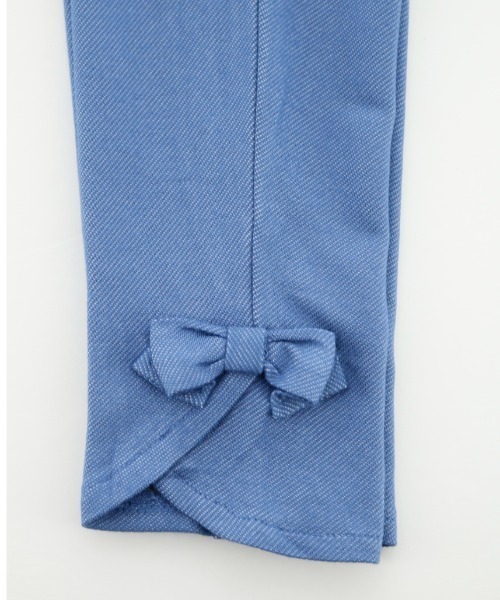 Catherine Cottage（キャサリンコテージ）の「デニムライクリボンレギンス（レギンス/スパッツ・キッズ・ライトブルー/ブラック/インディゴブルー/ブルー・90/100/110/120/130/140/150）」の8枚目の写真